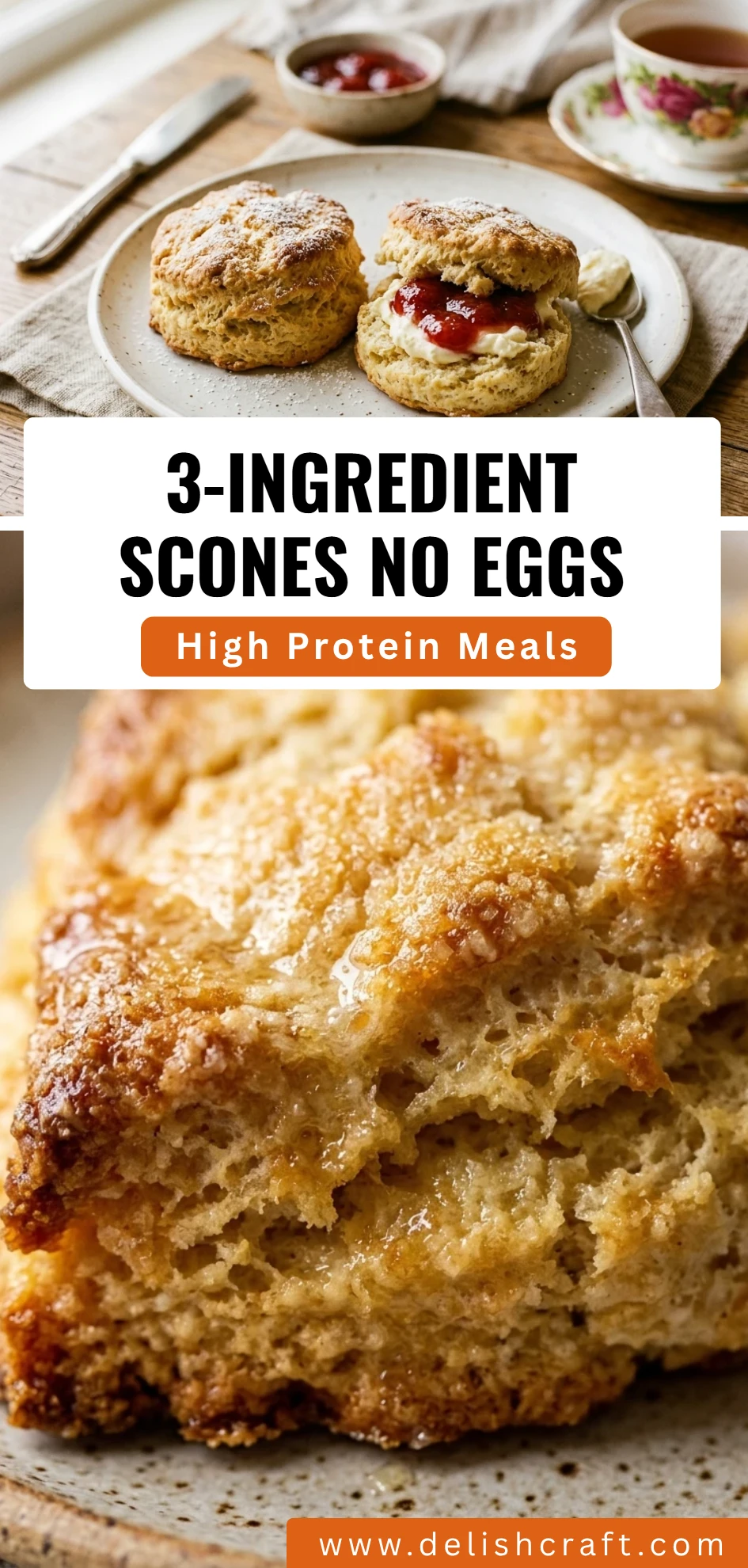 3-Ingredient Scones No Eggs