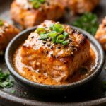 Air Fryer Bang Bang Salmon Bites