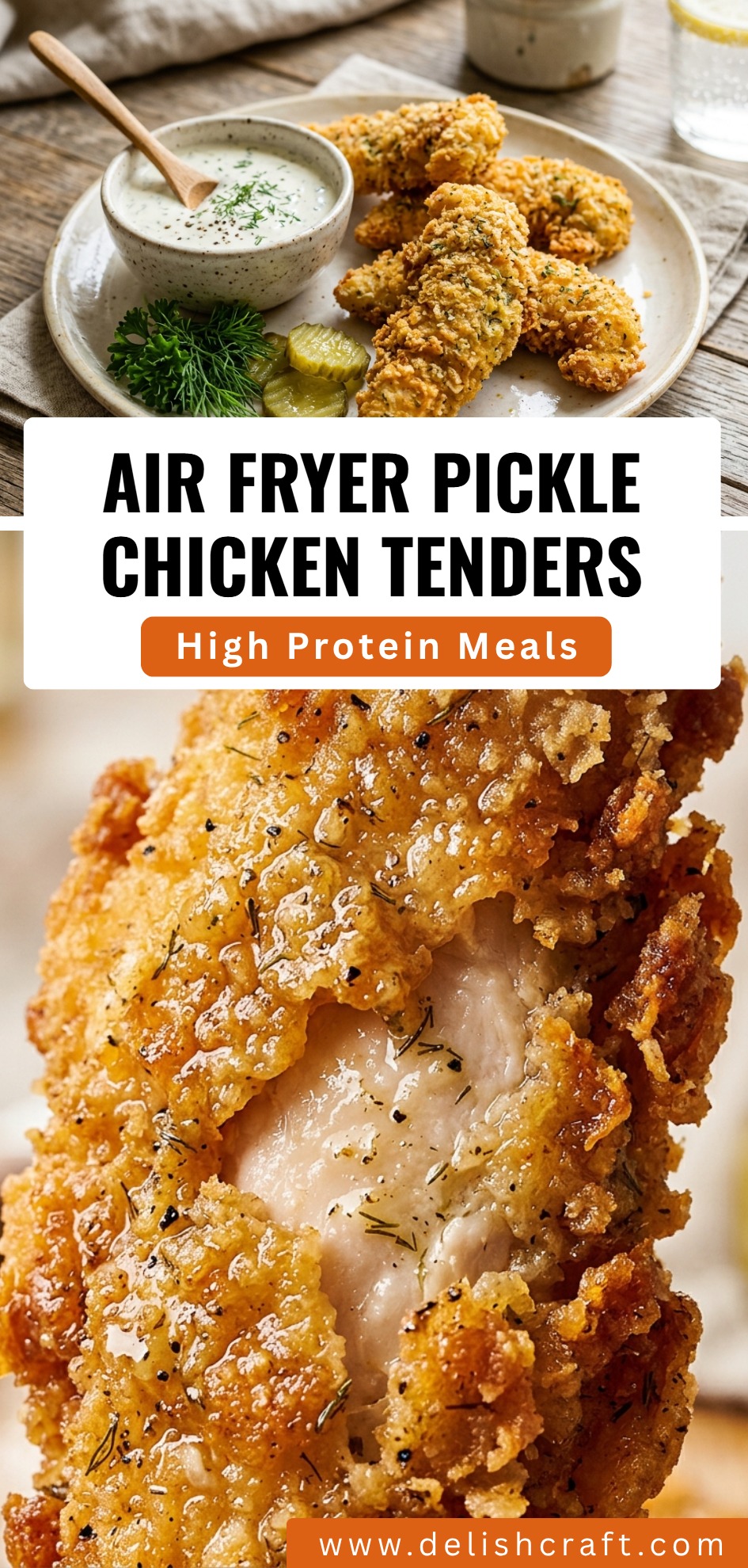Air Fryer Pickle Chicken Tenders