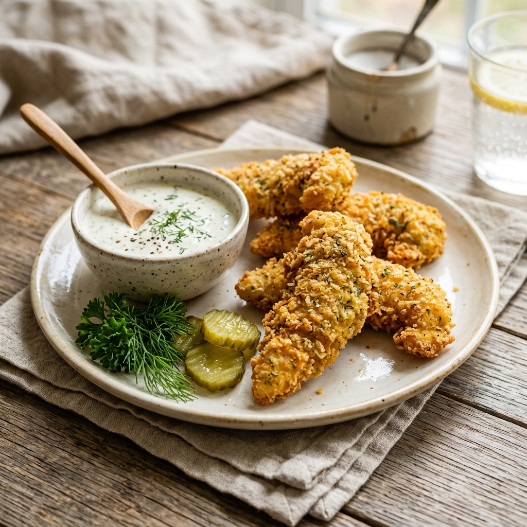 Air Fryer Pickle Chicken Tenders
