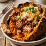 BBQ Chicken Stuffed Sweet Potatoes