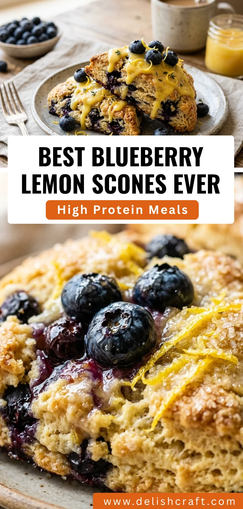 Best Blueberry Lemon Scones Ever