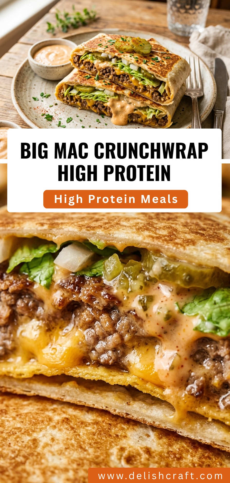Big Mac Crunchwrap High Protein
