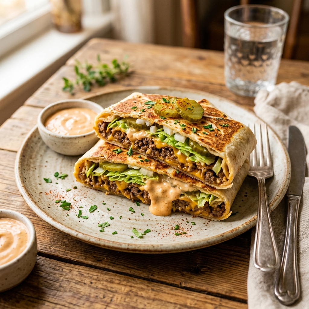 Big Mac Crunchwrap High Protein