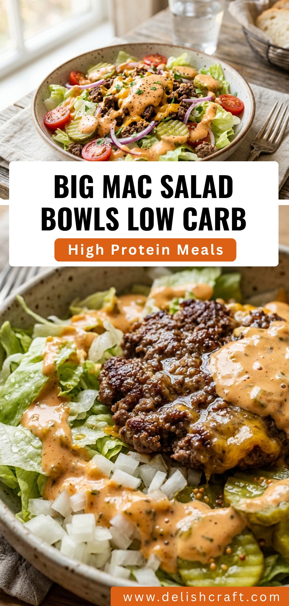 Big Mac Salad Bowls Low Carb