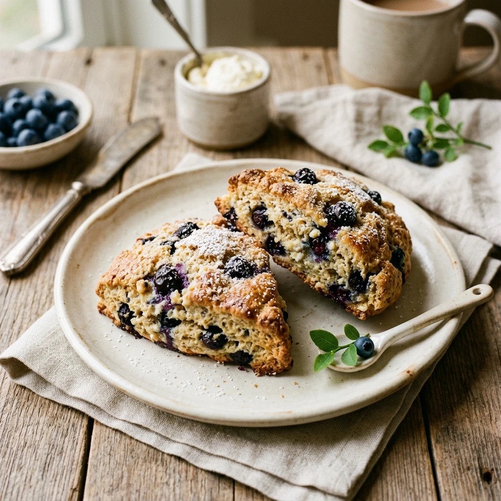 Blueberry Cottage Cheese Scones