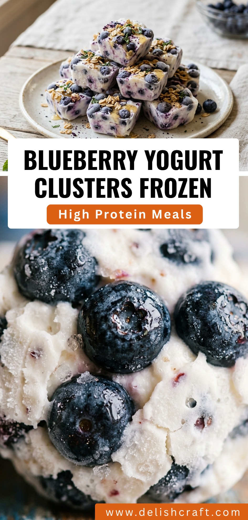 Blueberry Yogurt Clusters Frozen