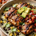 Chili Lime Grilled Chicken Bowls