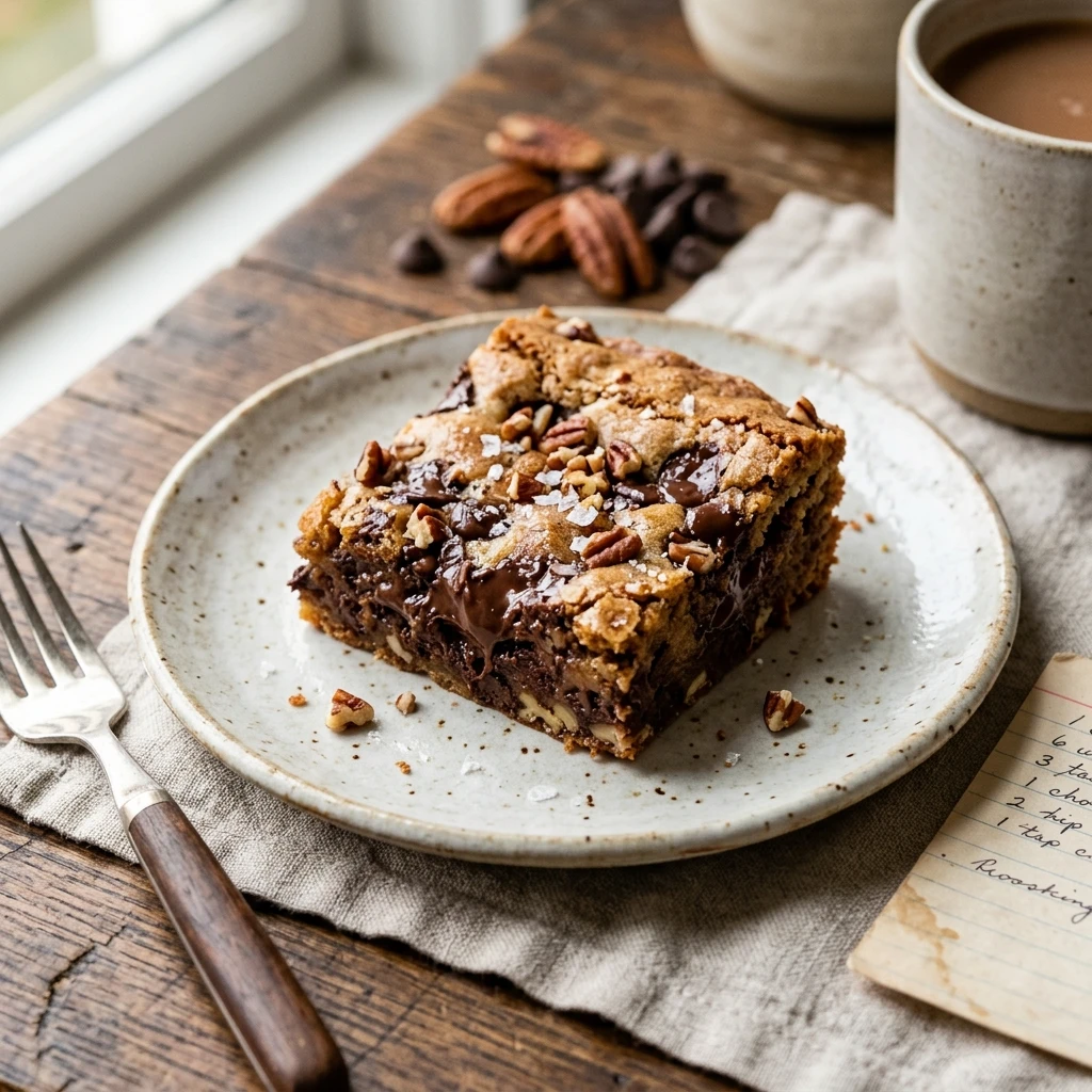 Chocolate Chip Pecan Blondies