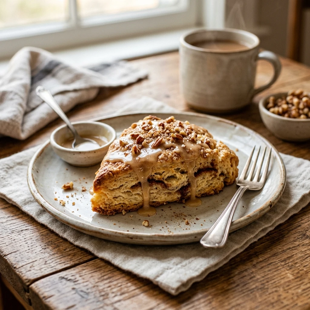 Cinnamon Scones Maple Glaze