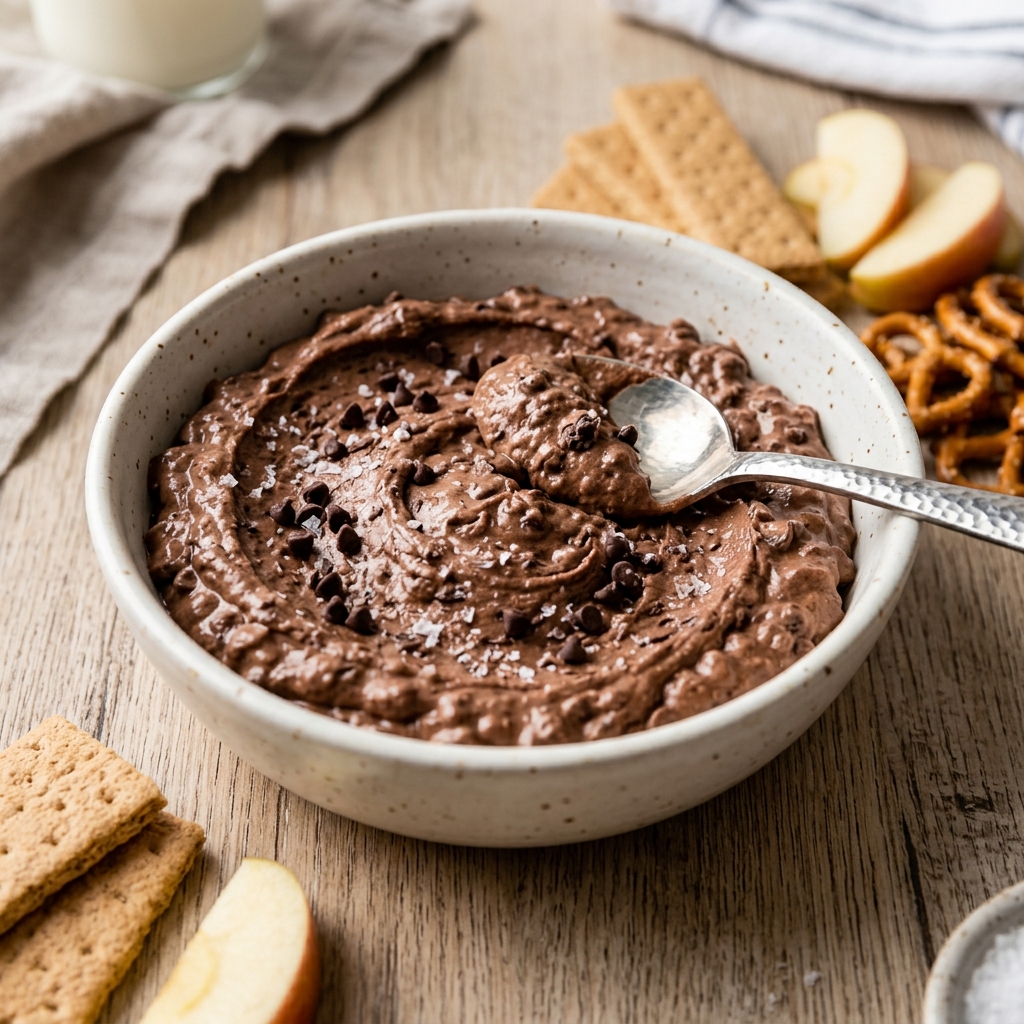 Cottage Cheese Brownie Batter Dip