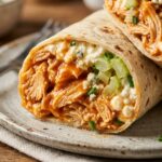 Cottage Cheese Buffalo Chicken Wrap