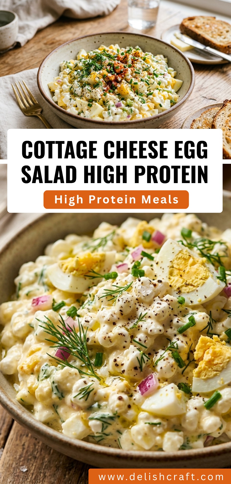 Cottage Cheese Egg Salad High Protein