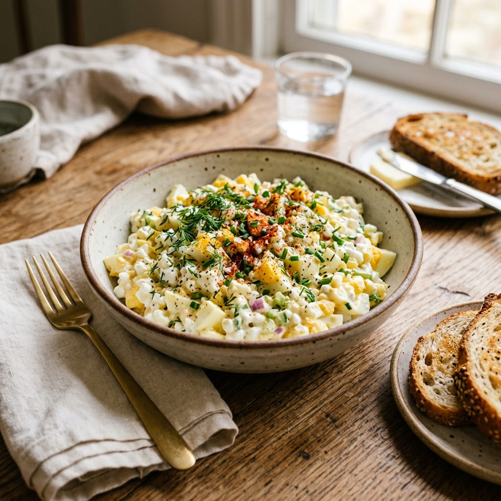 Cottage Cheese Egg Salad High Protein