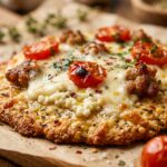 Cottage Cheese Flatbread Pizza High Protein