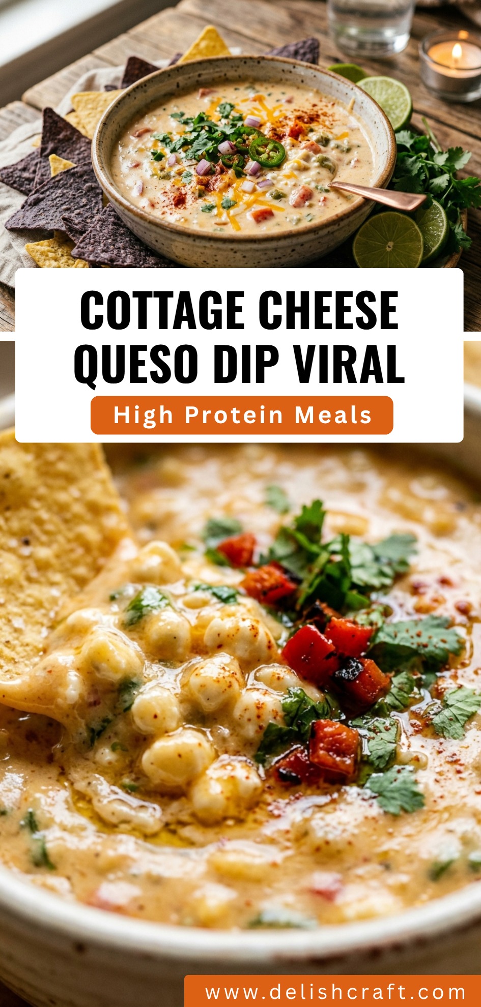 Cottage Cheese Queso Dip Viral
