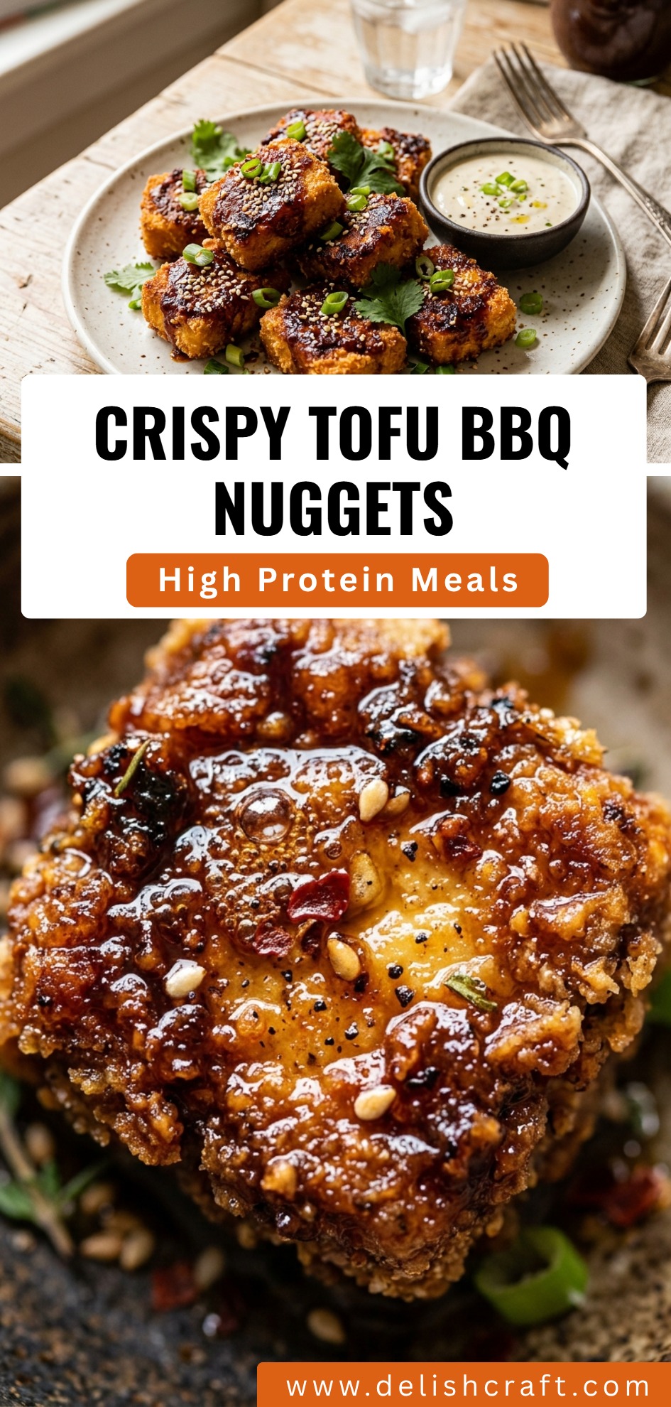 Crispy Tofu BBQ Nuggets