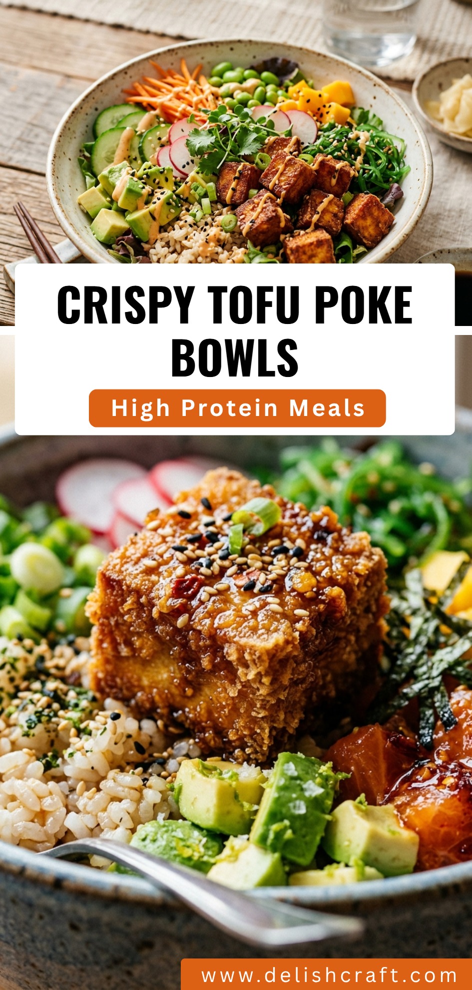 Crispy Tofu Poke Bowls