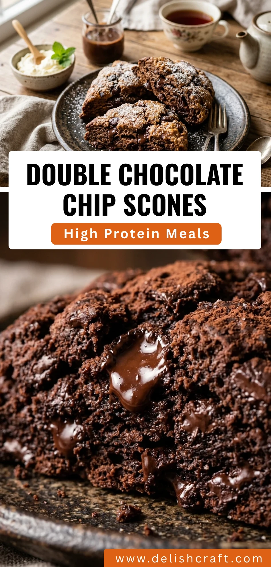 Double Chocolate Chip Scones