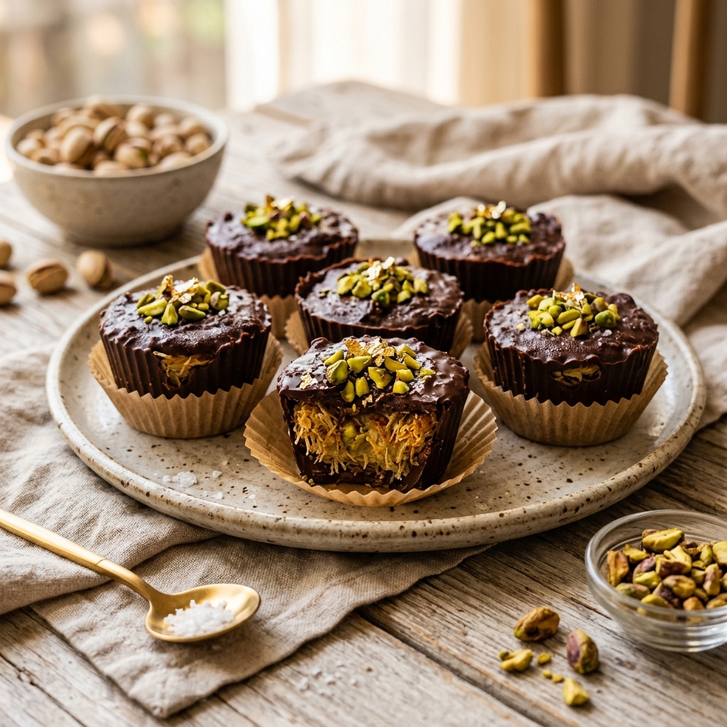 Dubai Chocolate Protein Cups Viral