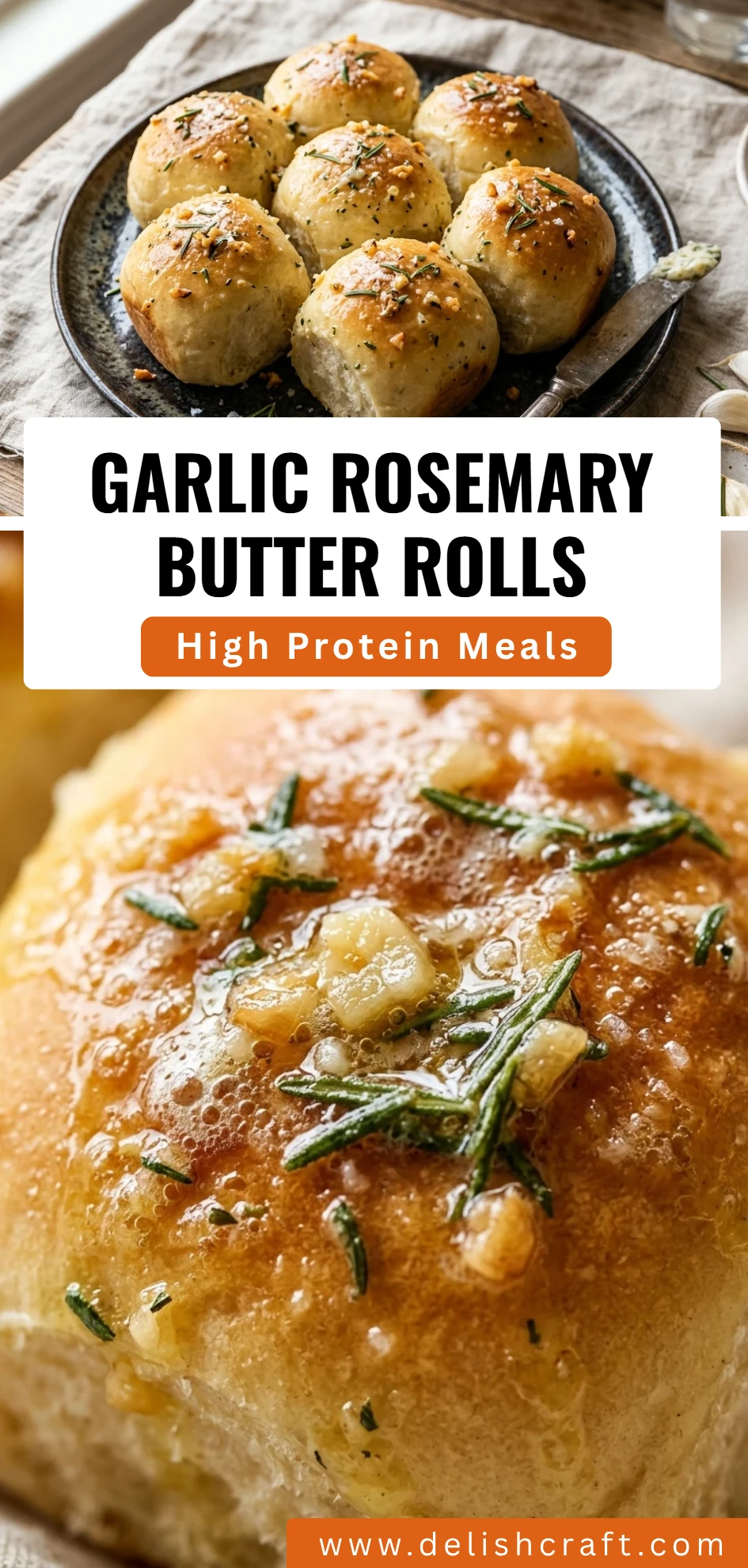 Garlic Rosemary Butter Rolls