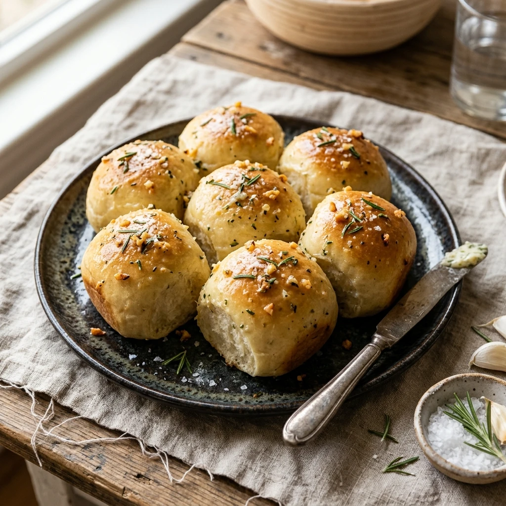 Garlic Rosemary Butter Rolls