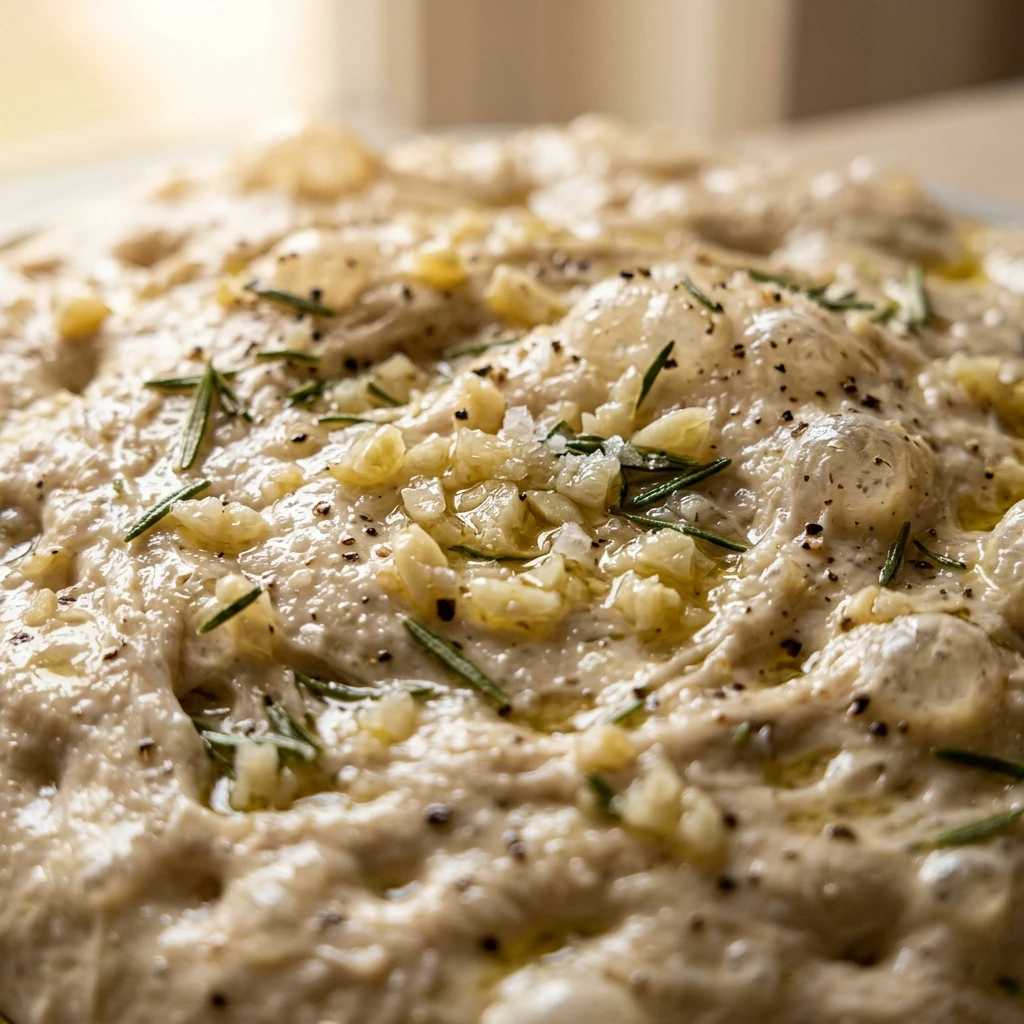 Garlic Sourdough Pizza Dough