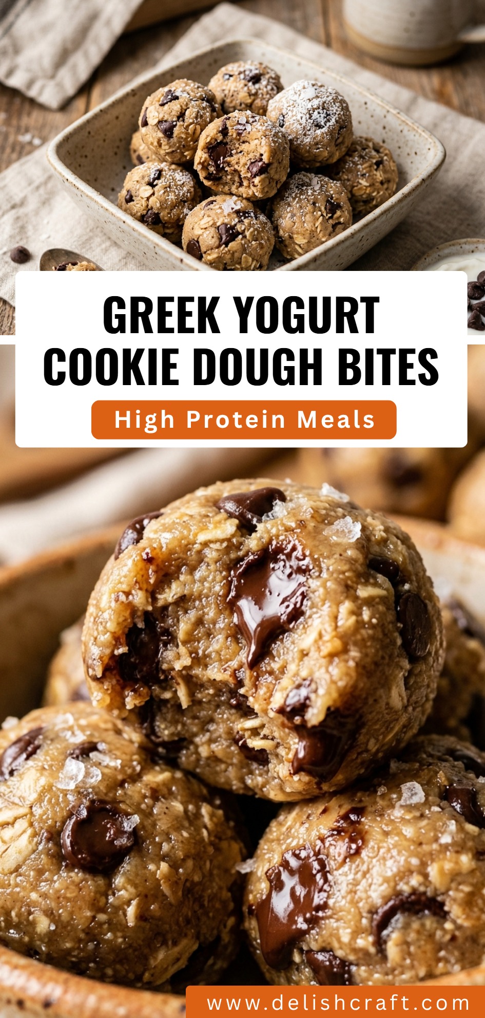 Greek Yogurt Cookie Dough Bites