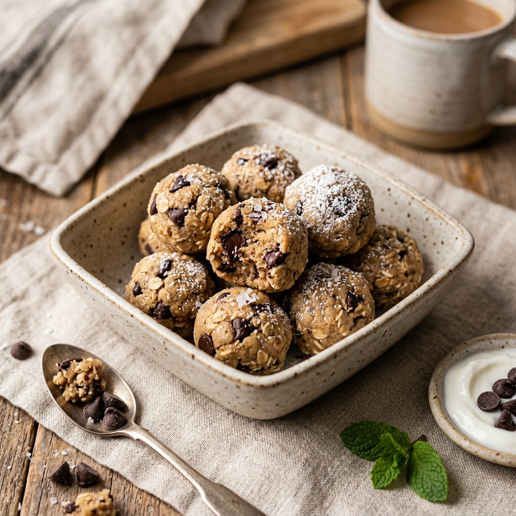 Greek Yogurt Cookie Dough Bites