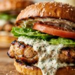 Greek Yogurt Ranch Chicken Burgers