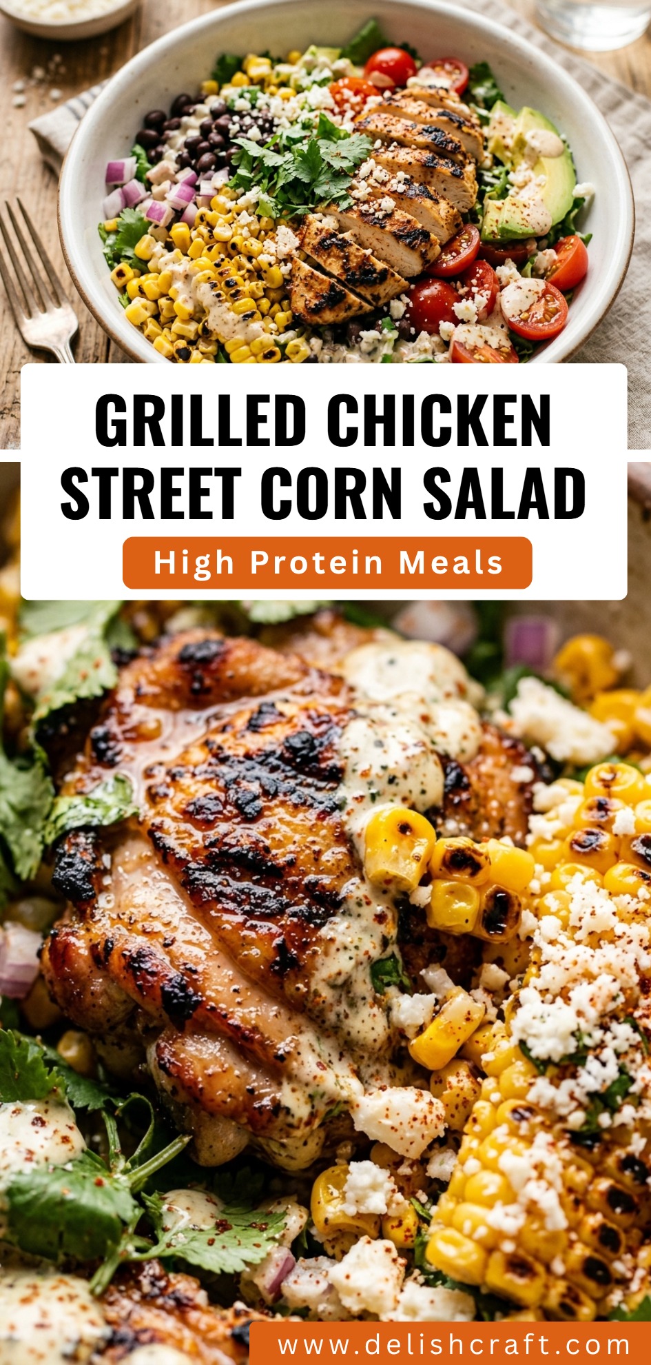 Grilled Chicken Street Corn Salad