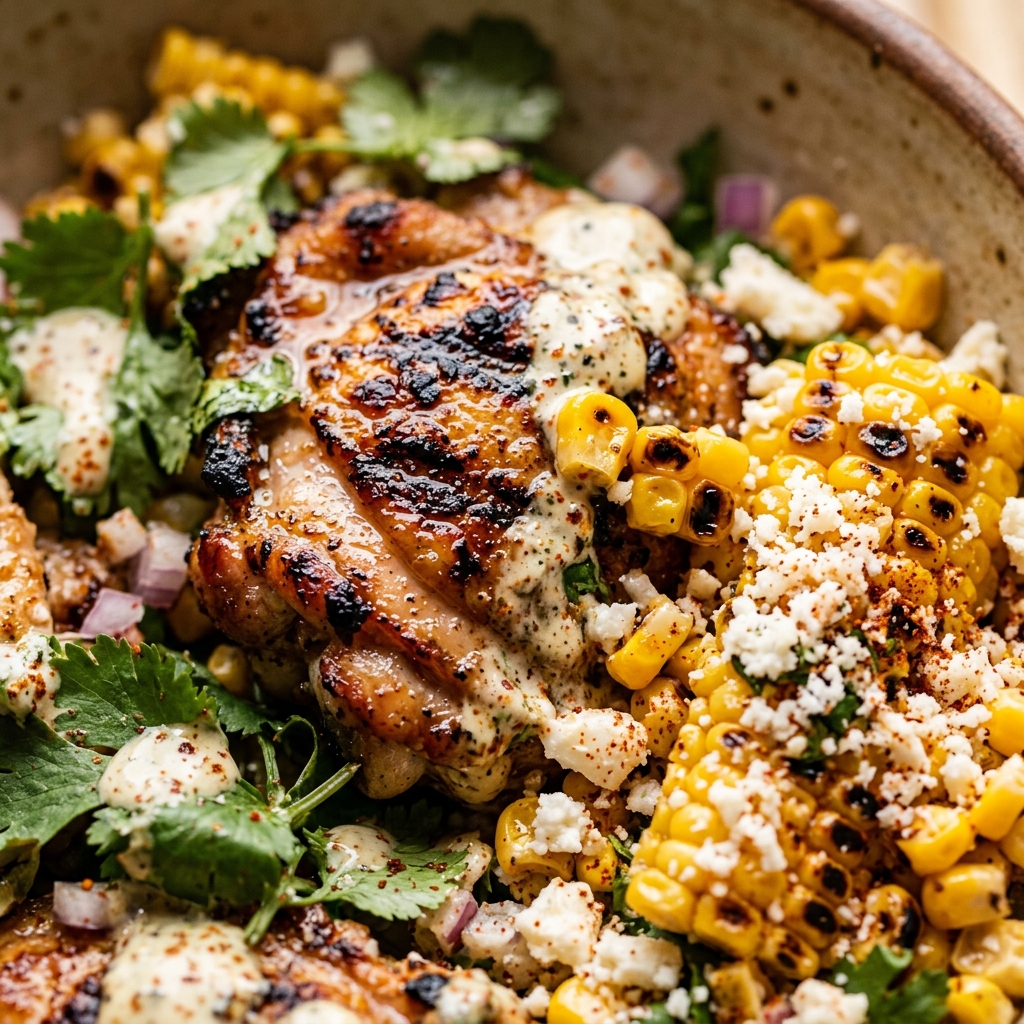 Grilled Chicken Street Corn Salad
