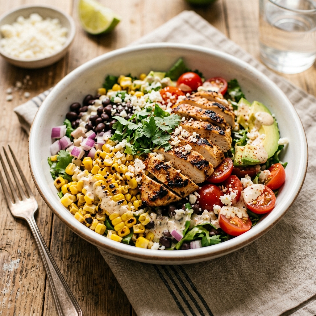 Grilled Chicken Street Corn Salad