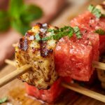 Grilled Halloumi Watermelon Skewers