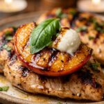 Grilled Peach Caprese Chicken