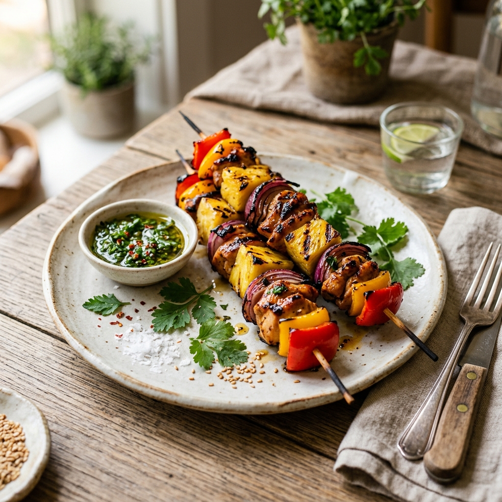 Grilled Pineapple Chicken Kabobs