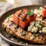 Grilled Watermelon Feta Chicken