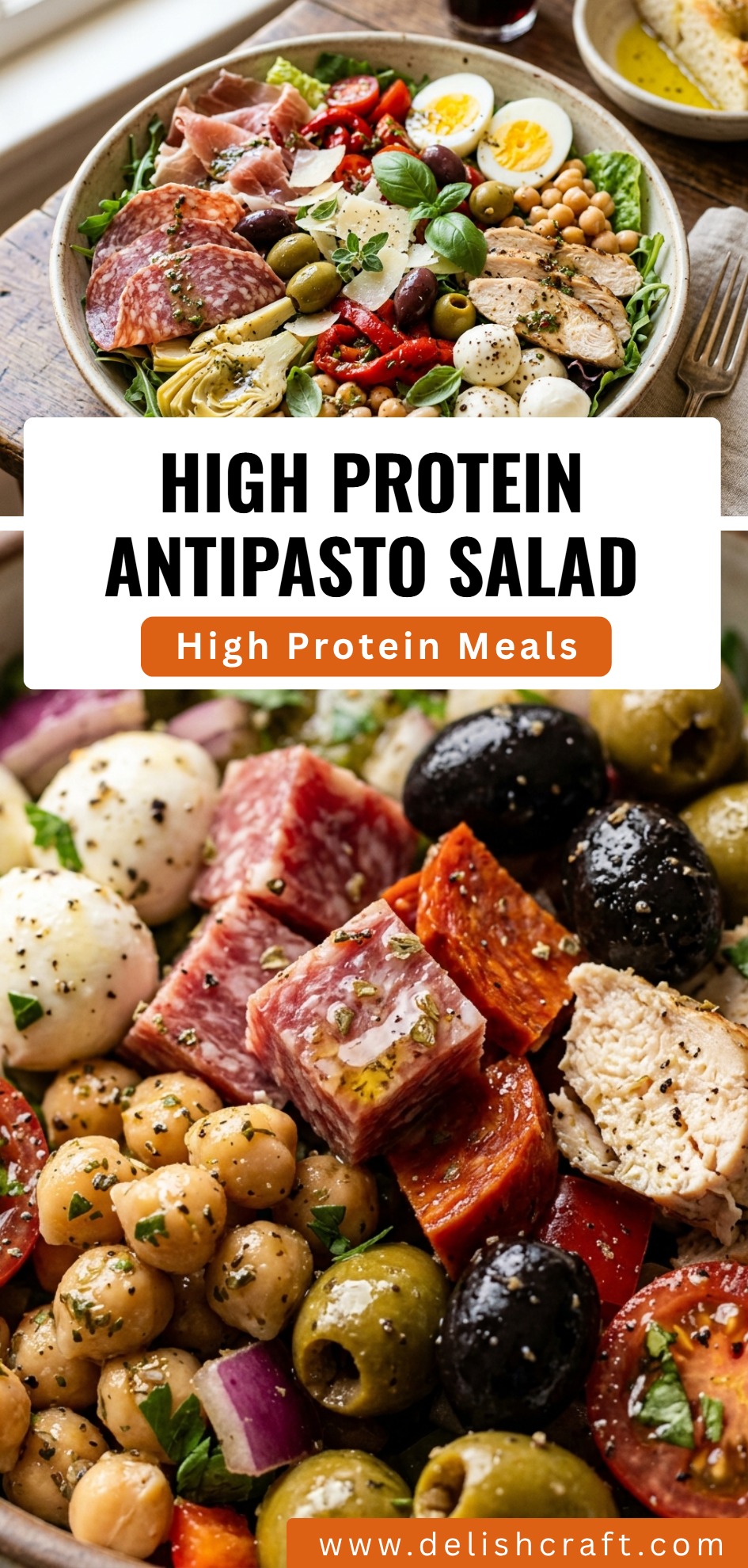 High Protein Antipasto Salad