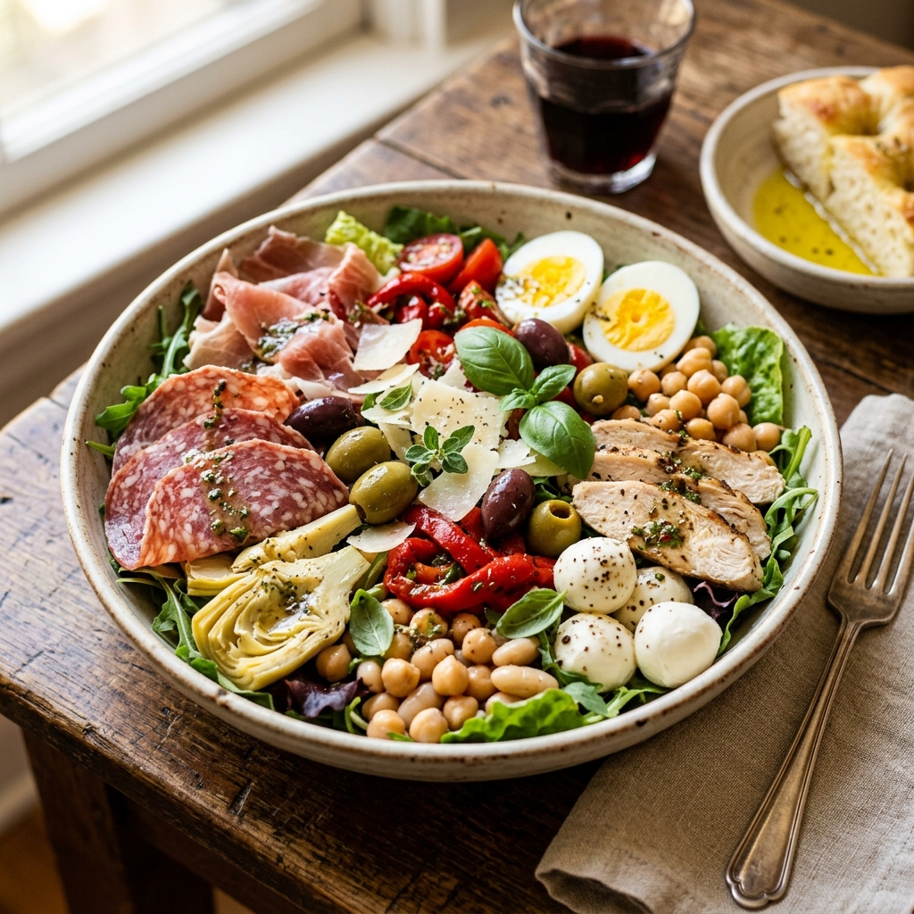 High Protein Antipasto Salad