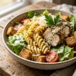 High Protein Caesar Pasta Salad