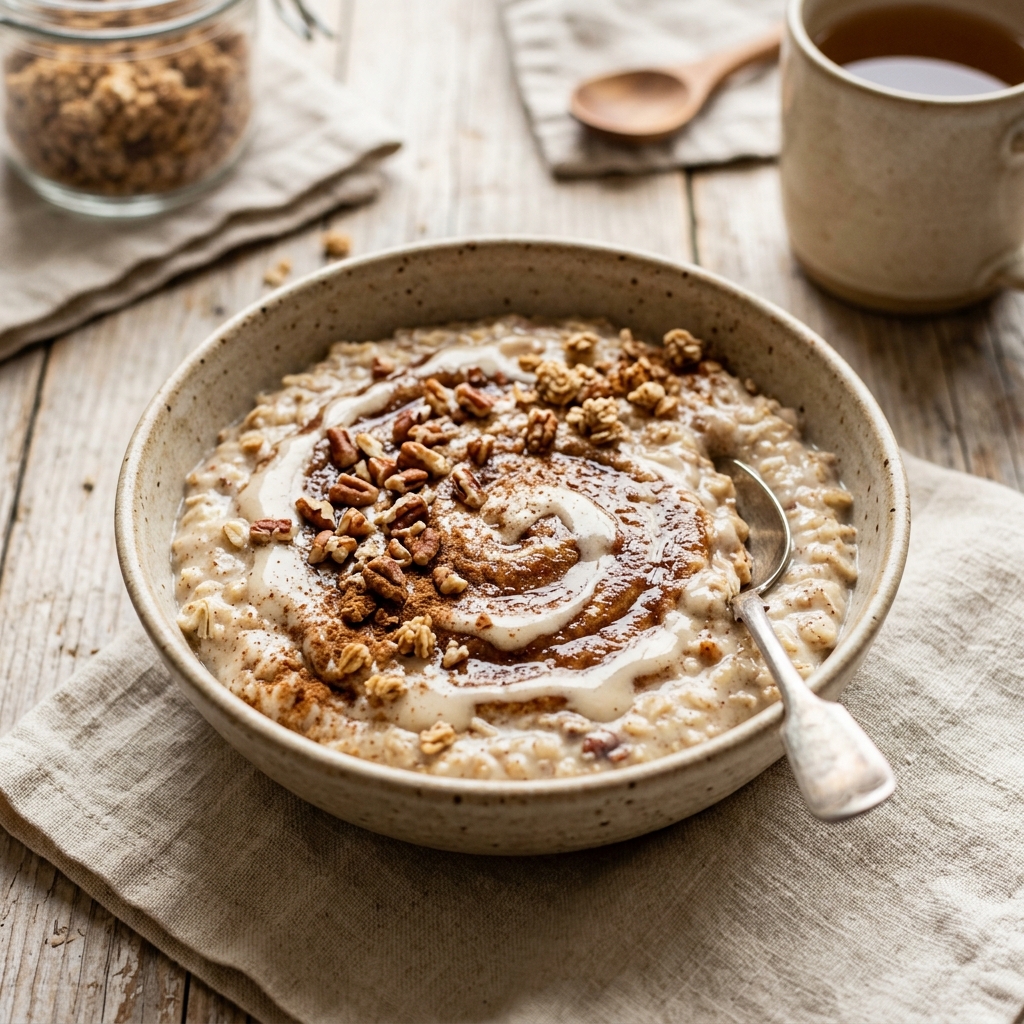 High Protein Cinnamon Roll Oats
