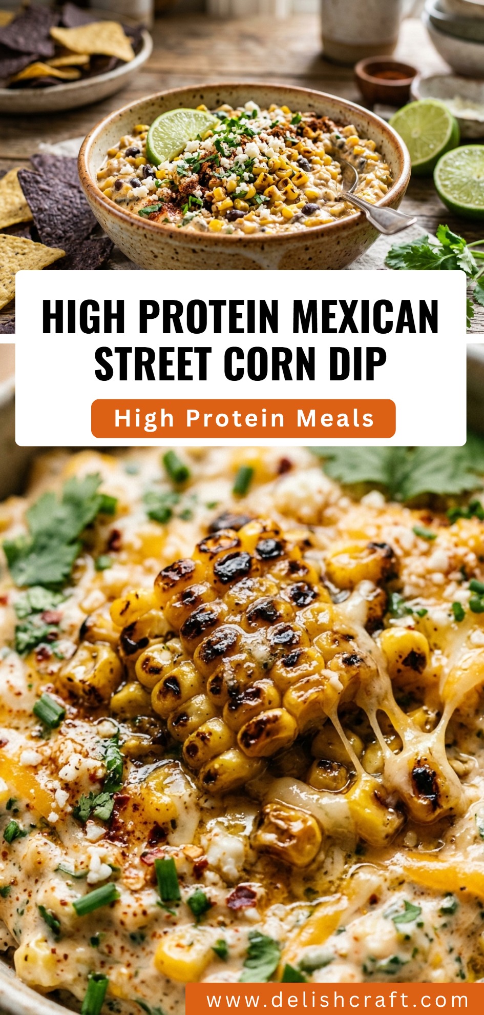 High Protein Mexican Street Corn Dip