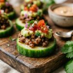 High Protein Taco Cucumber Bites