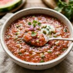 High Protein Watermelon Gazpacho