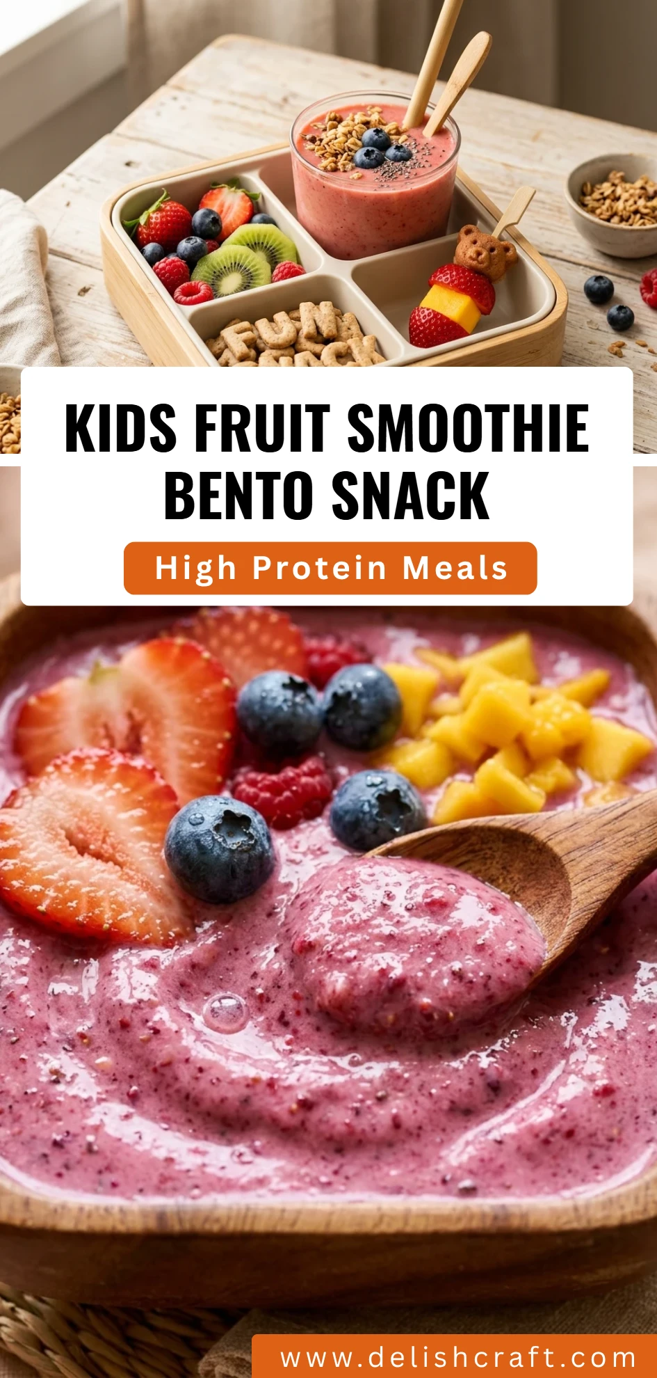 Kids Fruit Smoothie Bento Snack