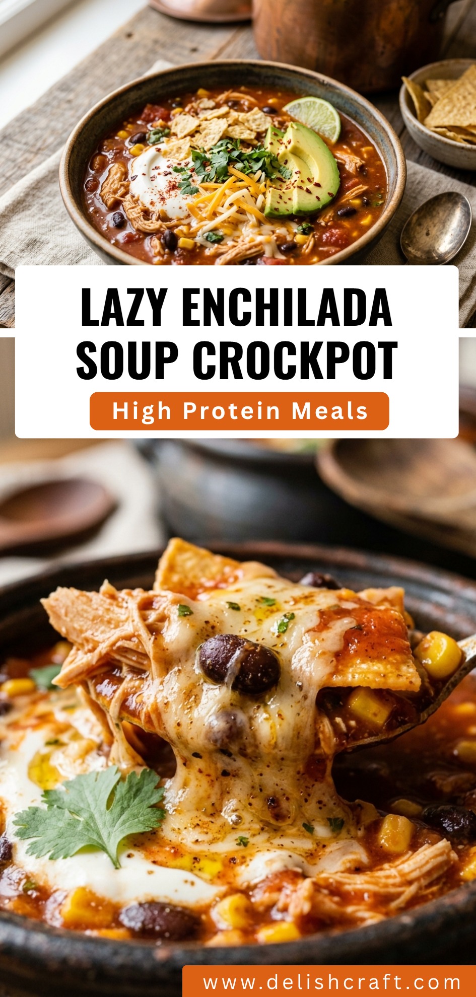 Lazy Enchilada Soup Crockpot