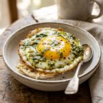 Lazy Girl Pesto Eggs High Protein