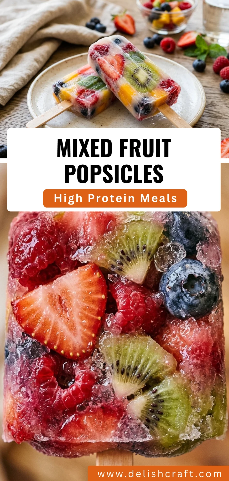Mixed Fruit Popsicles