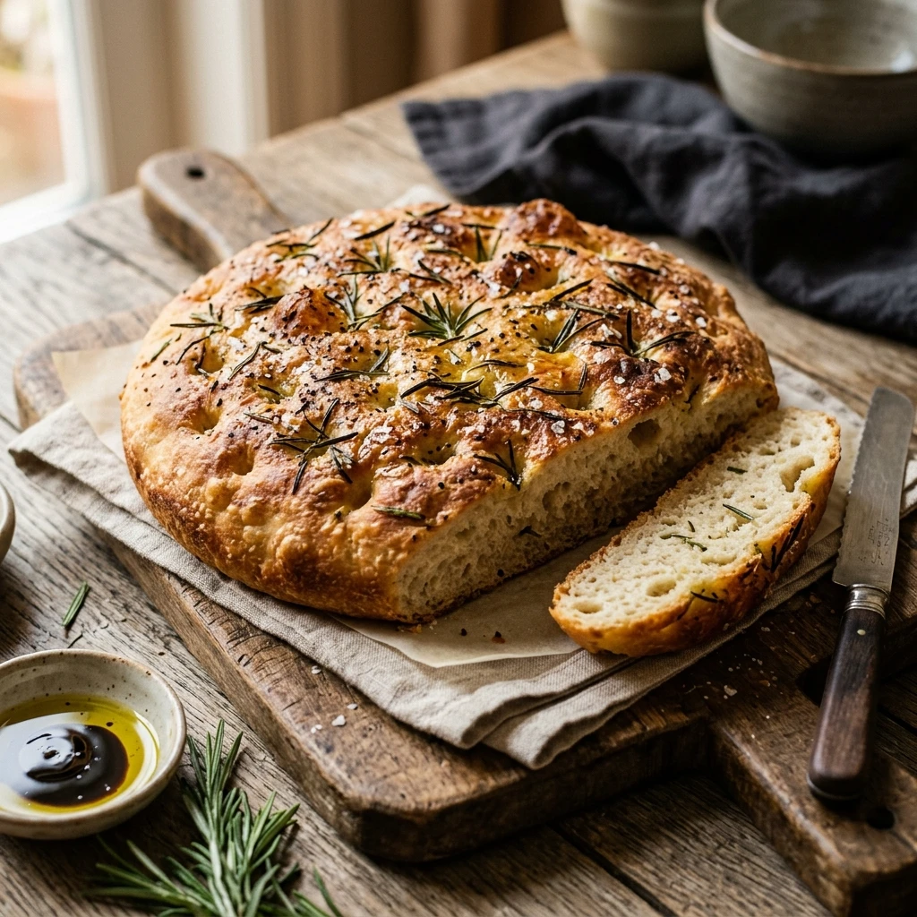 No Knead Rosemary Bread