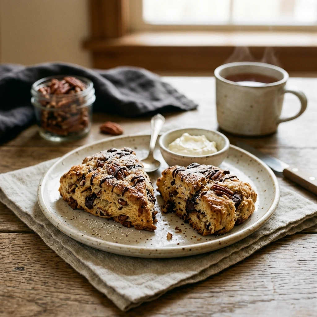 Pecan Chocolate Scones